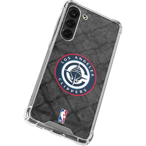 NBA Los Angeles Clippers Black Rust Galaxy S23 FE Clear Case